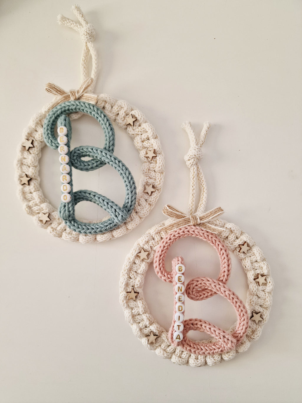 Mini Grinaldas em Macramé