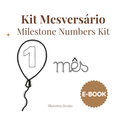 E-Book - Kit Mesversário (Milestone Numbers Kit)